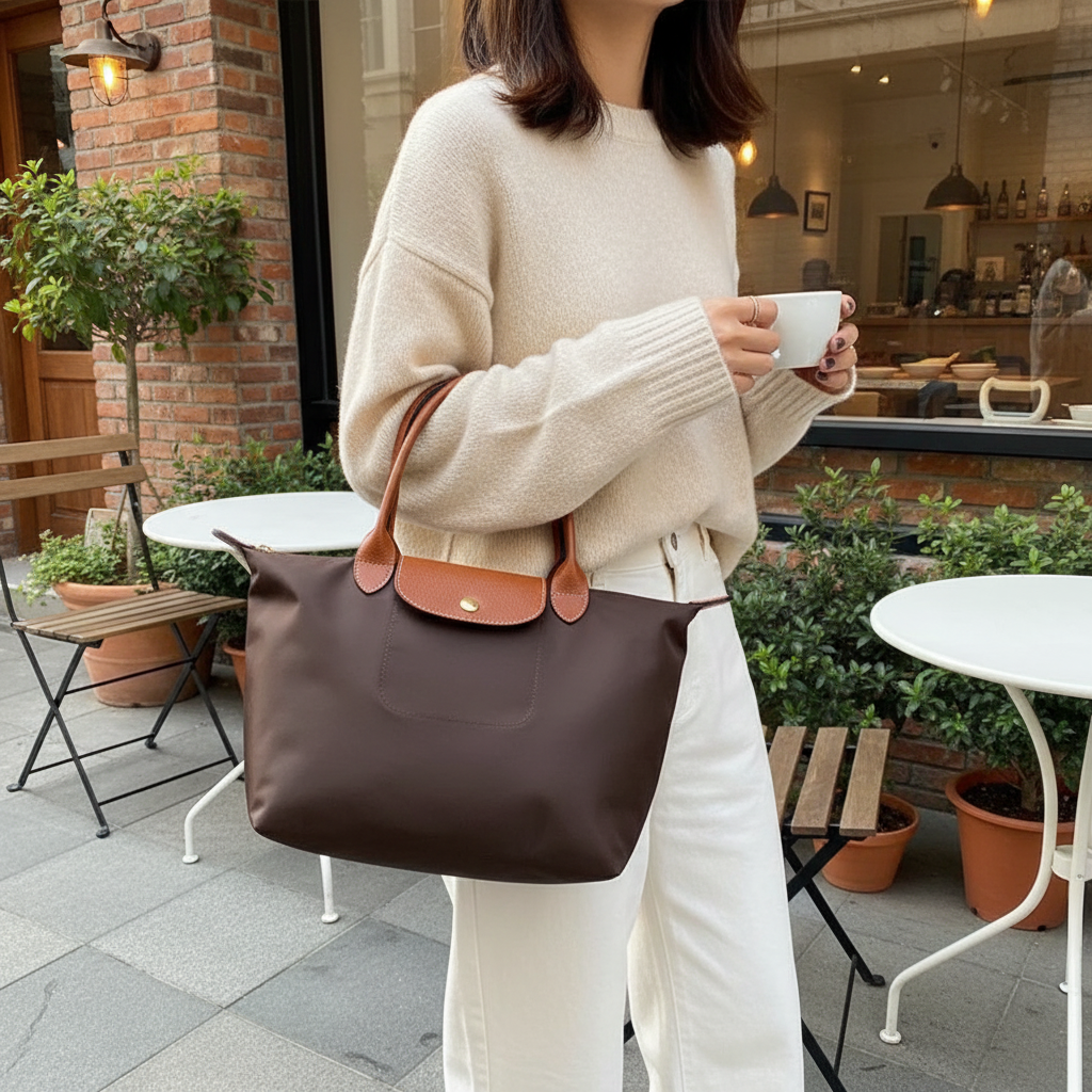 Long Weekend Brown Tote - Lifestyle