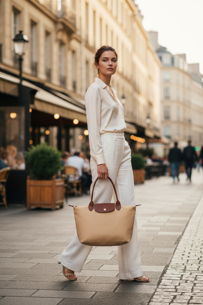 Long Weekend Tote in Beige - Lifestyle
