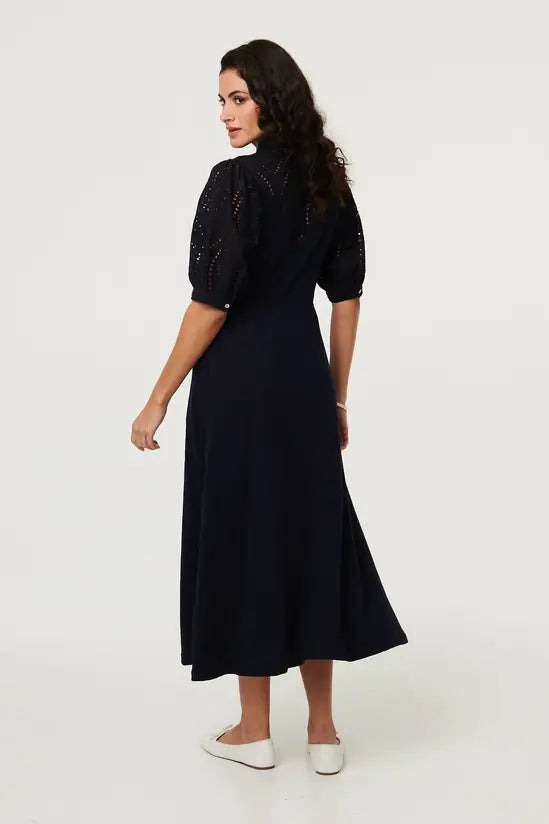 Stella Morgan Navy Jersey Shirt Dress D17844