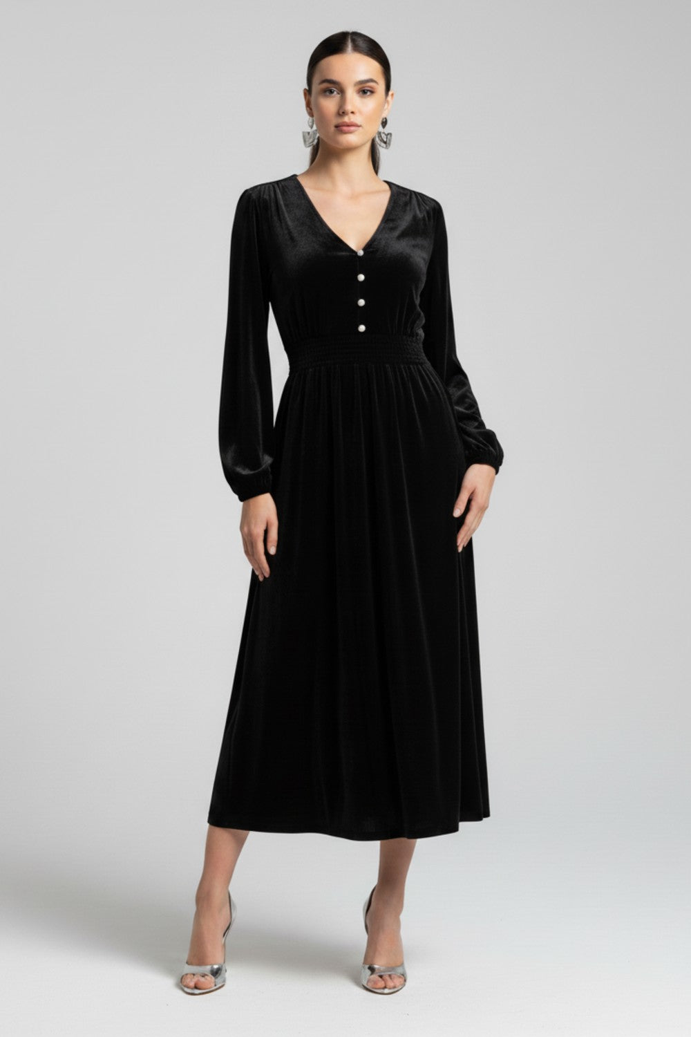 Marc Angelo Una Velvet Midi Dress Ma812911