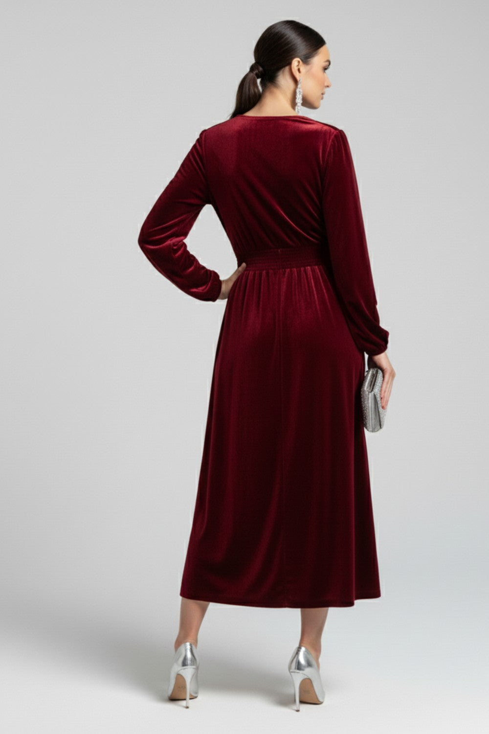 Marc Angelo Una Velvet Midi Dress Ma812911