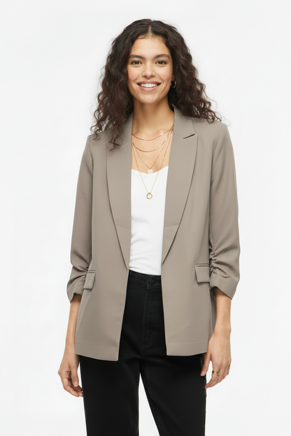 Marc Angelo Ruched Sleeve Blazer - Styled Editorial