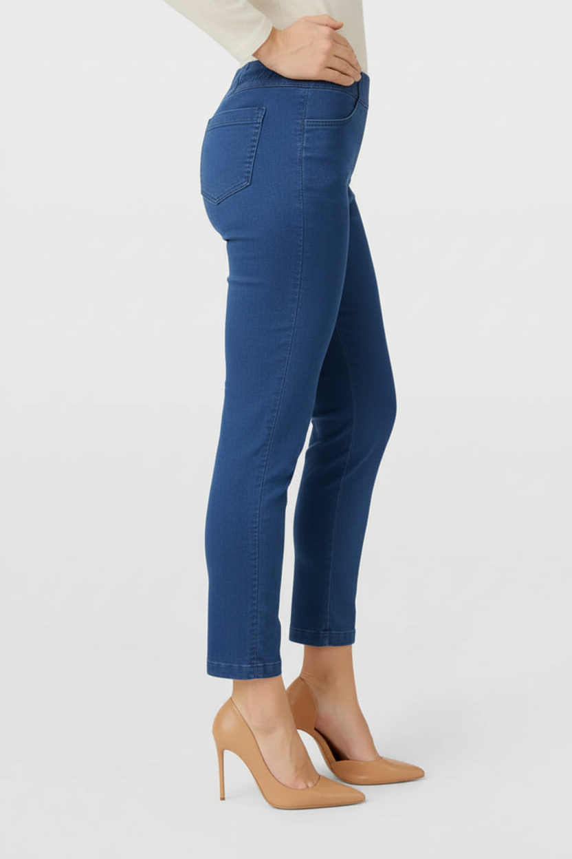 Medium denim trousers - side