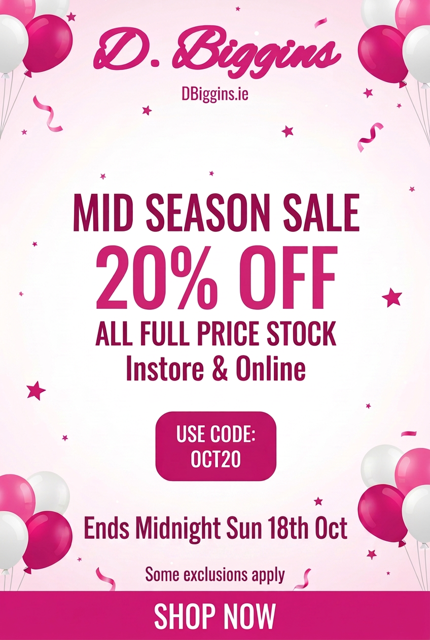 Mobile sale banner with end date