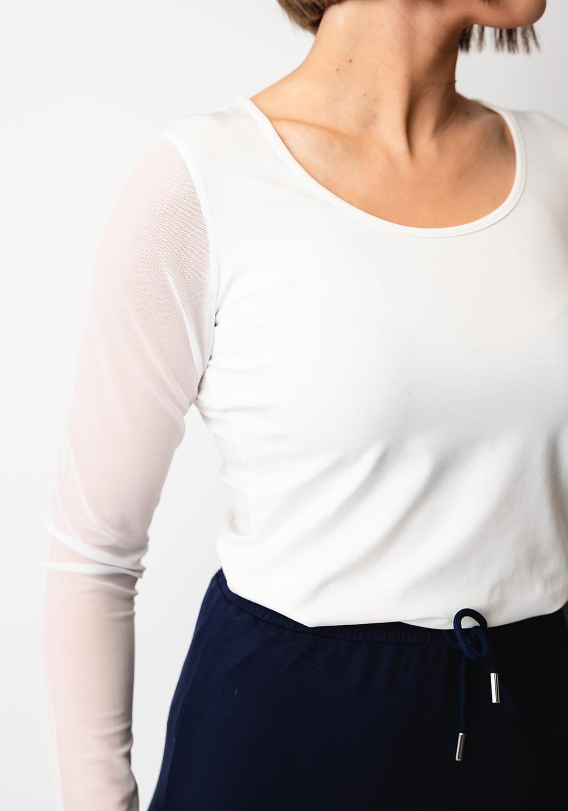 Naya Jersey Round Neck Top with Long Sleeve Npa26106