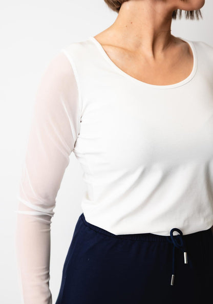 Naya Jersey Round Neck Top with Long Sleeve Npa26106