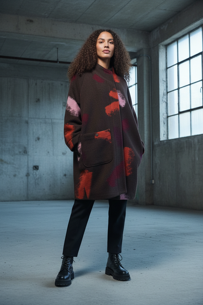 Noen Abstract Spot Coat — Retry