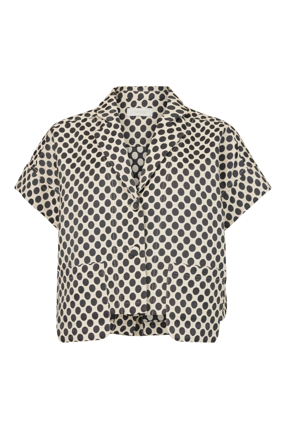Noen Short textured jacket with polka dot print 87128
