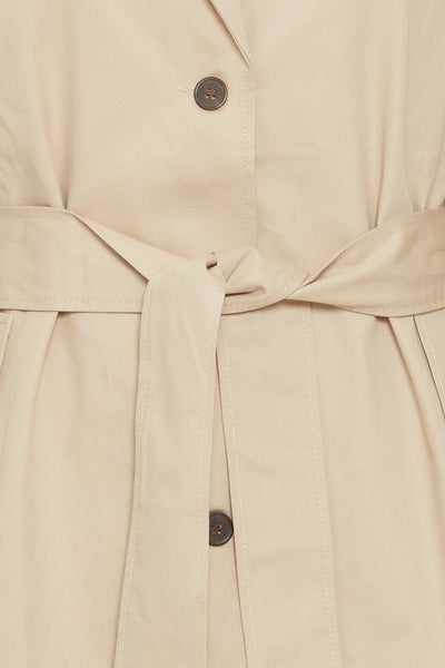 Fransa Cotton Short Trench Coat 20612877