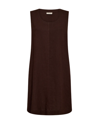 Free/Quent Linen Shift Dress  with back button detail