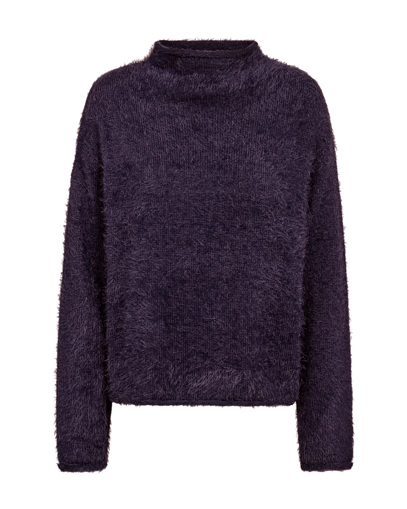Free/Quent Featheryarn Jumper in Ocean Blue or Nightshade Purple 206735