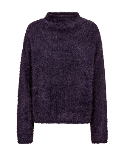 Free/Quent Featheryarn Jumper in Ocean Blue or Nightshade Purple 206735