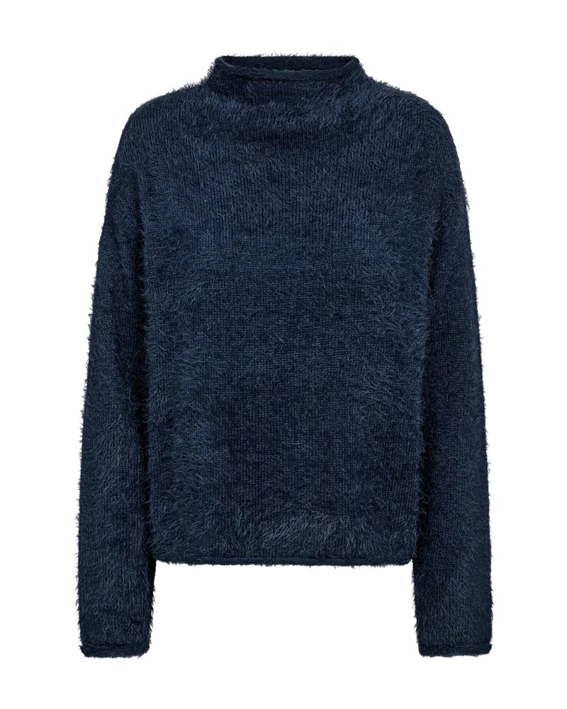 Free/Quent Featheryarn Jumper in Ocean Blue or Nightshade Purple 206735
