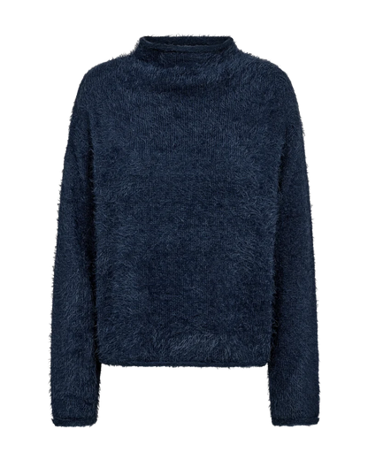Free/Quent Featheryarn Jumper in Ocean Blue or Nightshade Purple 206735
