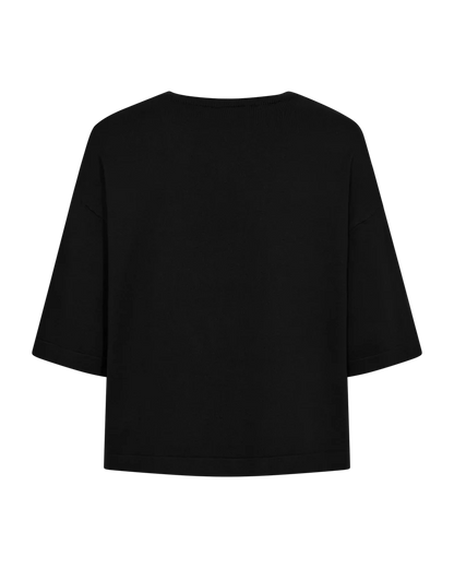 Free/Quent Conny Fine Knit with round neck and wide half sleeves 211619
