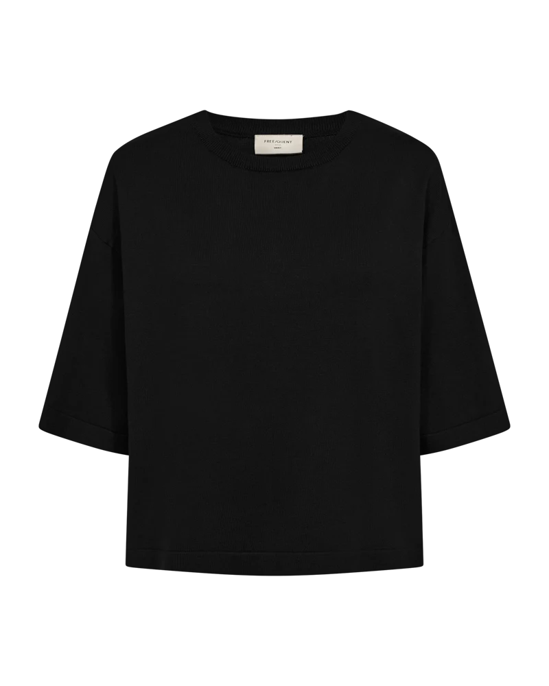 Free/Quent Conny Fine Knit with round neck and wide half sleeves 211619
