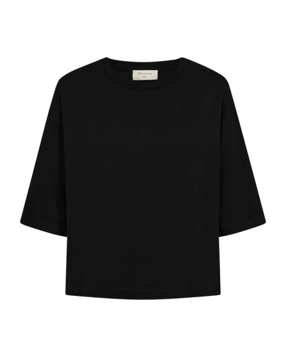 Free/Quent Conny Fine Knit with round neck and wide half sleeves 211619