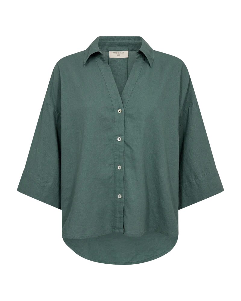Free/Quent FQLAVA Linen Shirt with back pleat