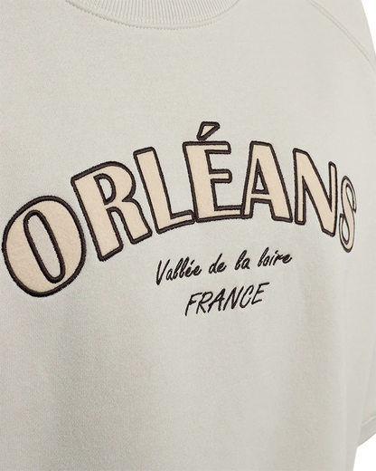 Free/Quent Short Sleeve Sweatshirt in moonbeam 211507