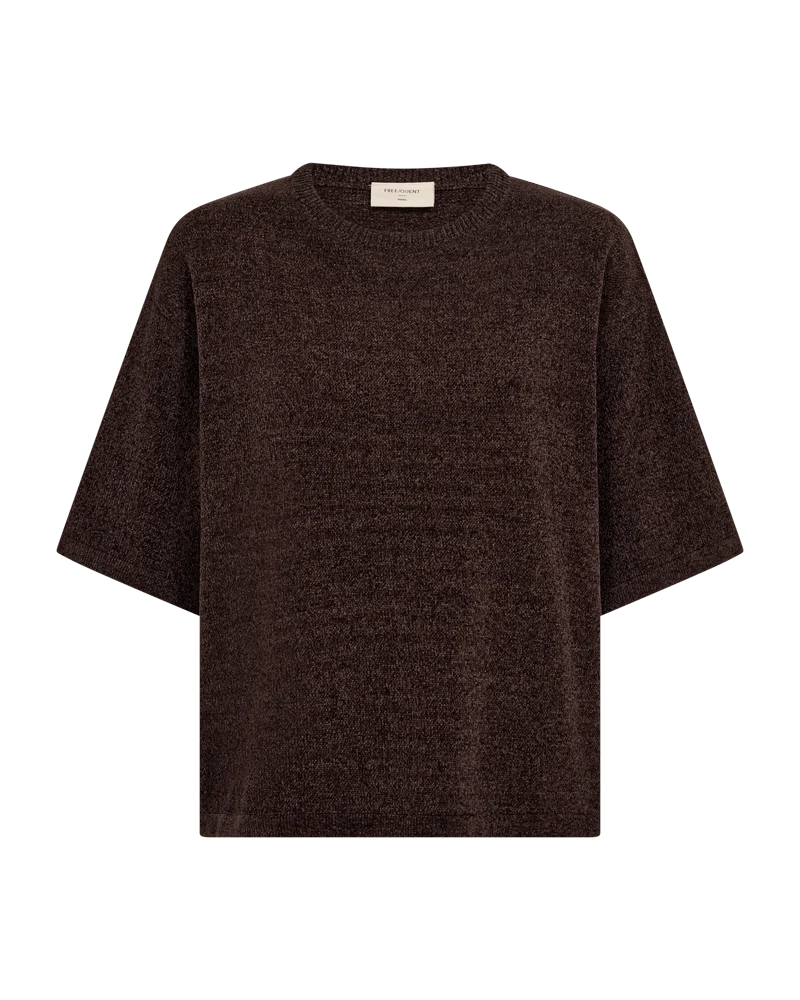 Free/Quent FQTEMPO  Short Sleeve Chenille Jumper in Brown or Port Royale 211511