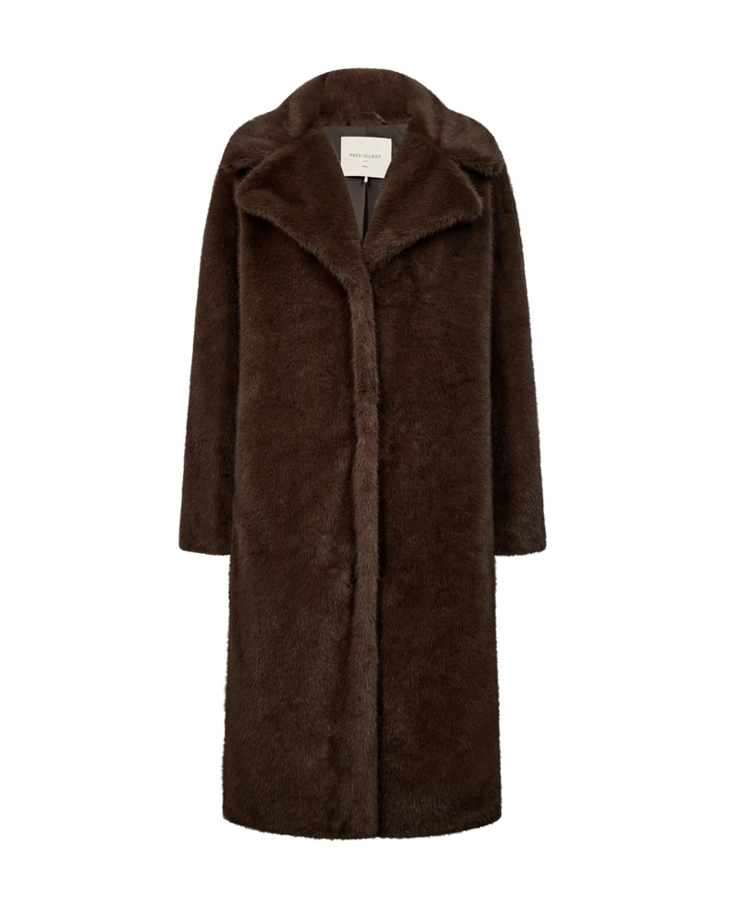 Free/Quent Brown faux Fur coat