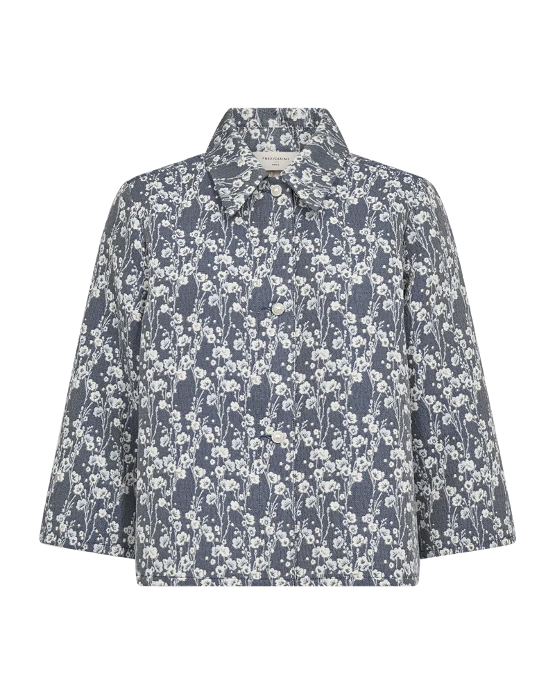 Free/Quent  FQFALLY Lightweight Jacquard Jacket   211534 Indigo