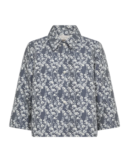 Free/Quent  FQFALLY Lightweight Jacquard Jacket   211534 Indigo
