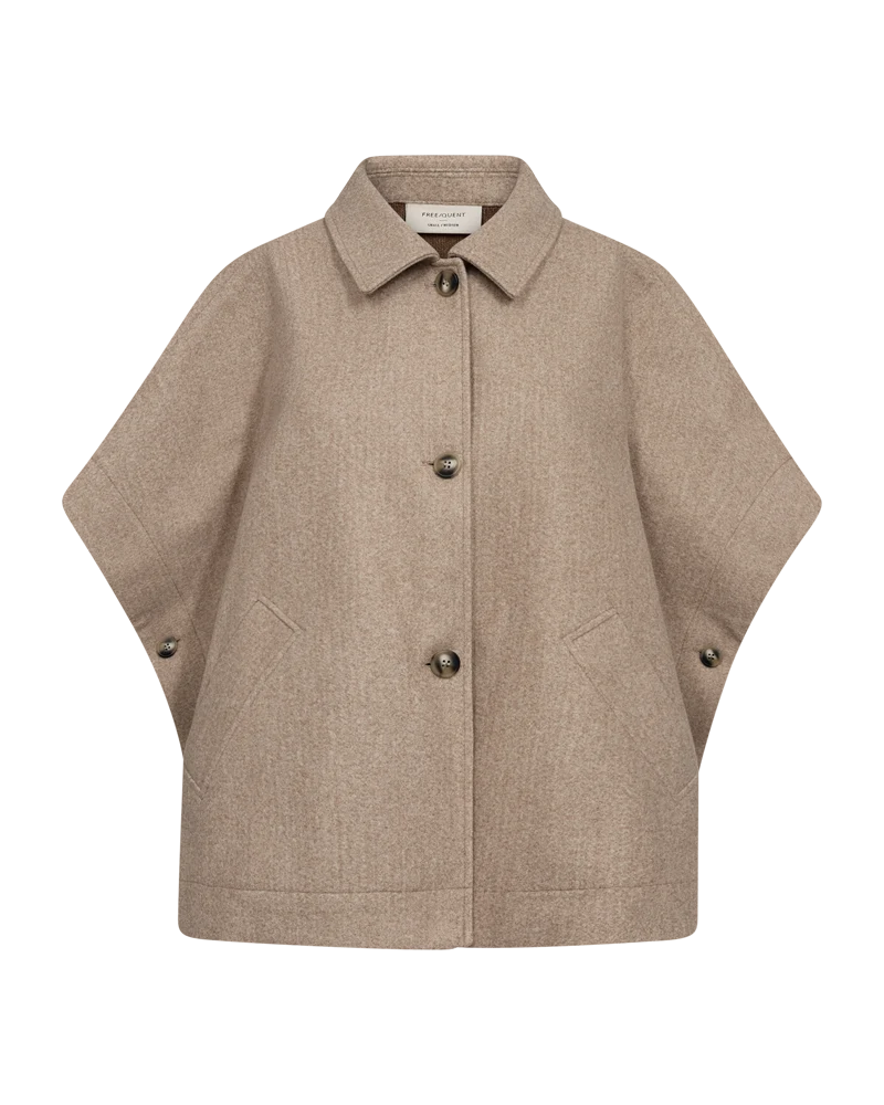 Free/Quent  FQYANNA Cape in Mink Melange FQ211554