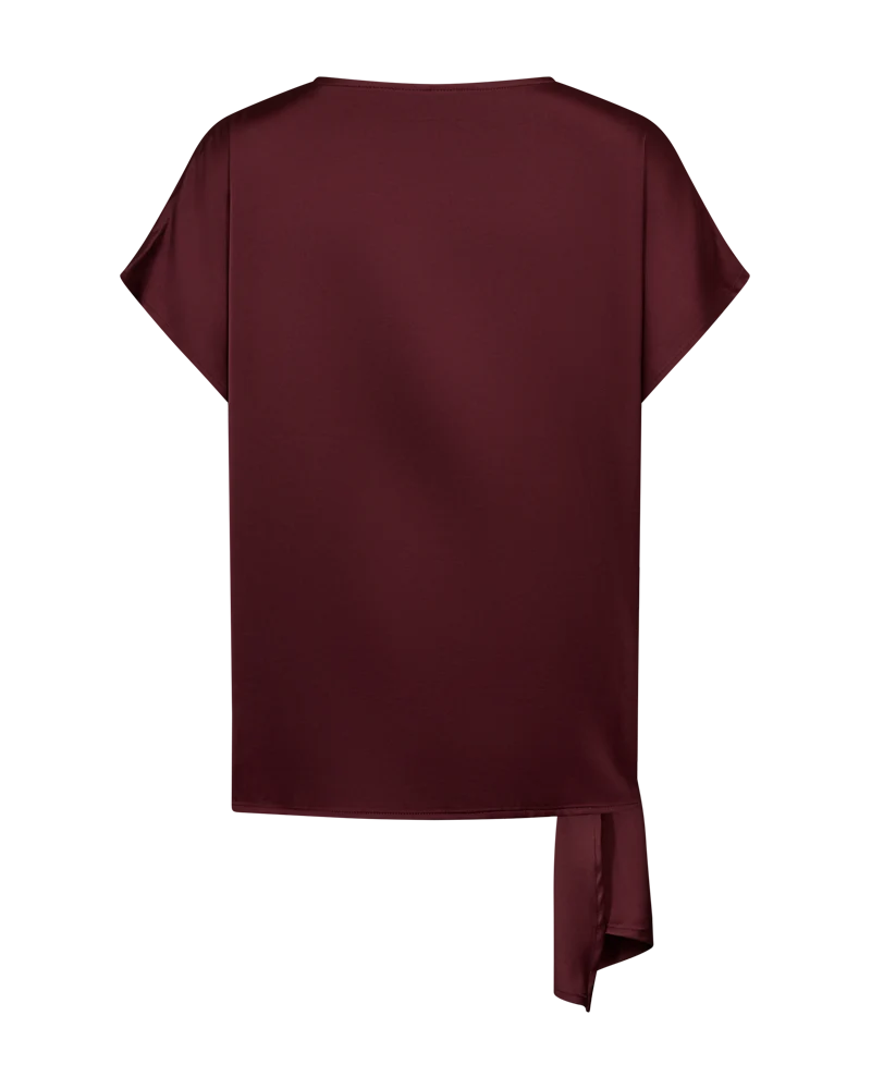 Free/Quent Silky feel blouse with side knot detail 211561
