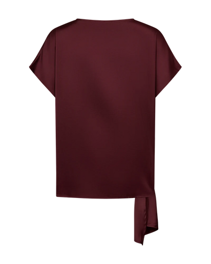 Free/Quent Silky feel blouse with side knot detail 211561