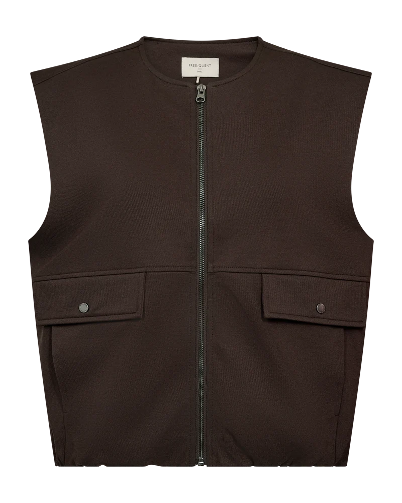 Free/Quent FQNANNI Gilet in Black Or Brown  211582
