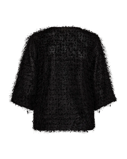 Free/Quent V Neck fringed top 212062