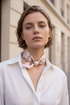 Pale Pink Scarf - Lifestyle