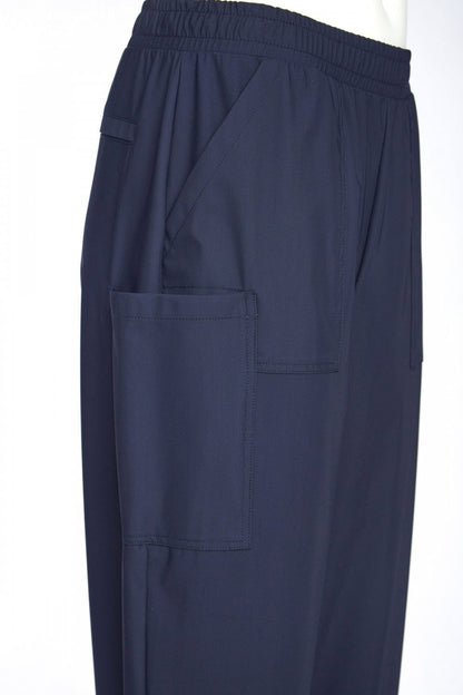 Naya Pull Up Slim Leg Trouser in Travel Fabric with Patch Pocket Npa26109