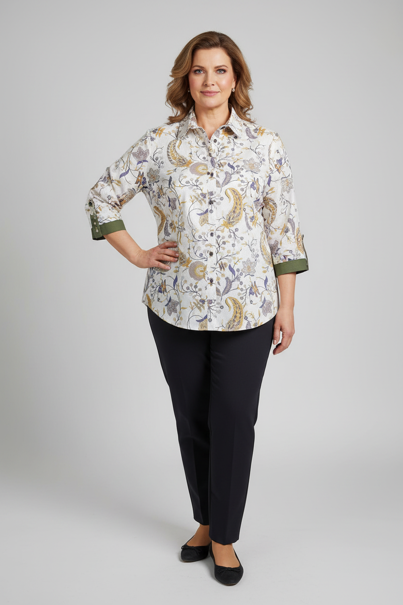 Patchwork Dorothy – Studio Shot Midsize Mature Model