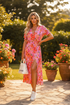 Pink Floral Dress Summer Lifestyle