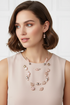 Pink Necklace & Earring Set - On Model