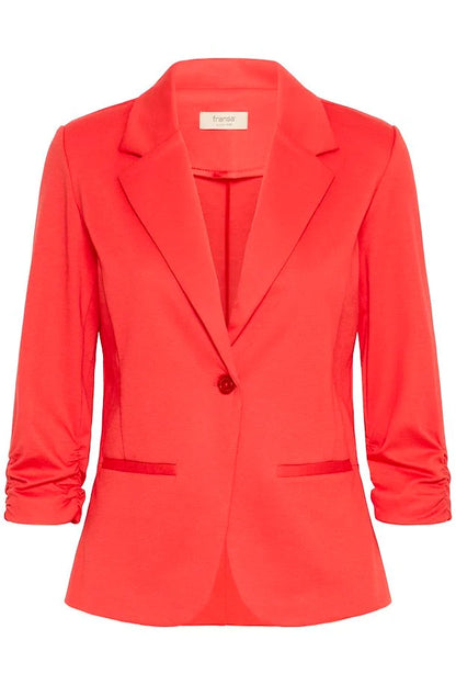 Fransa Jersey Blazer in Coral