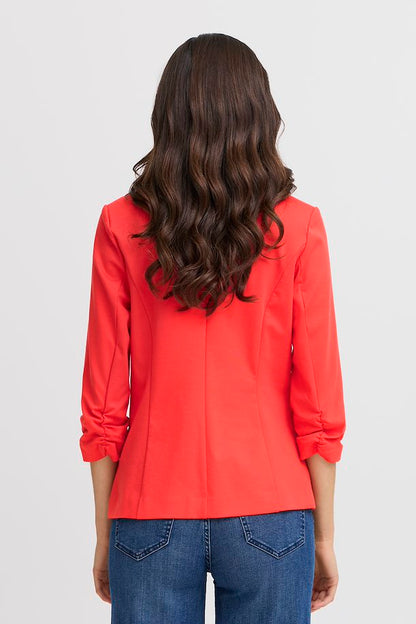 Fransa Jersey Blazer in Coral