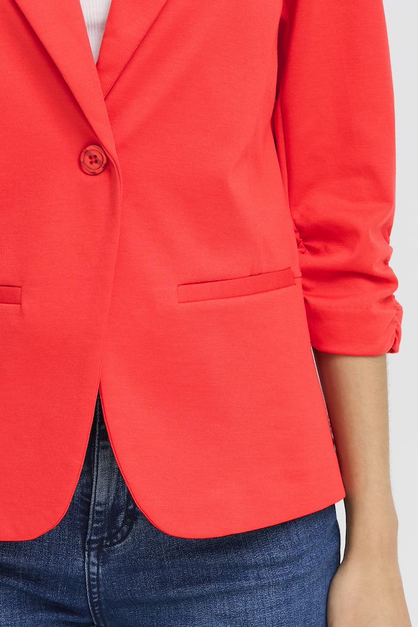 Fransa Jersey Blazer in Coral