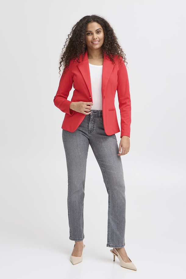 Fransa Jersey Blazer in Coral