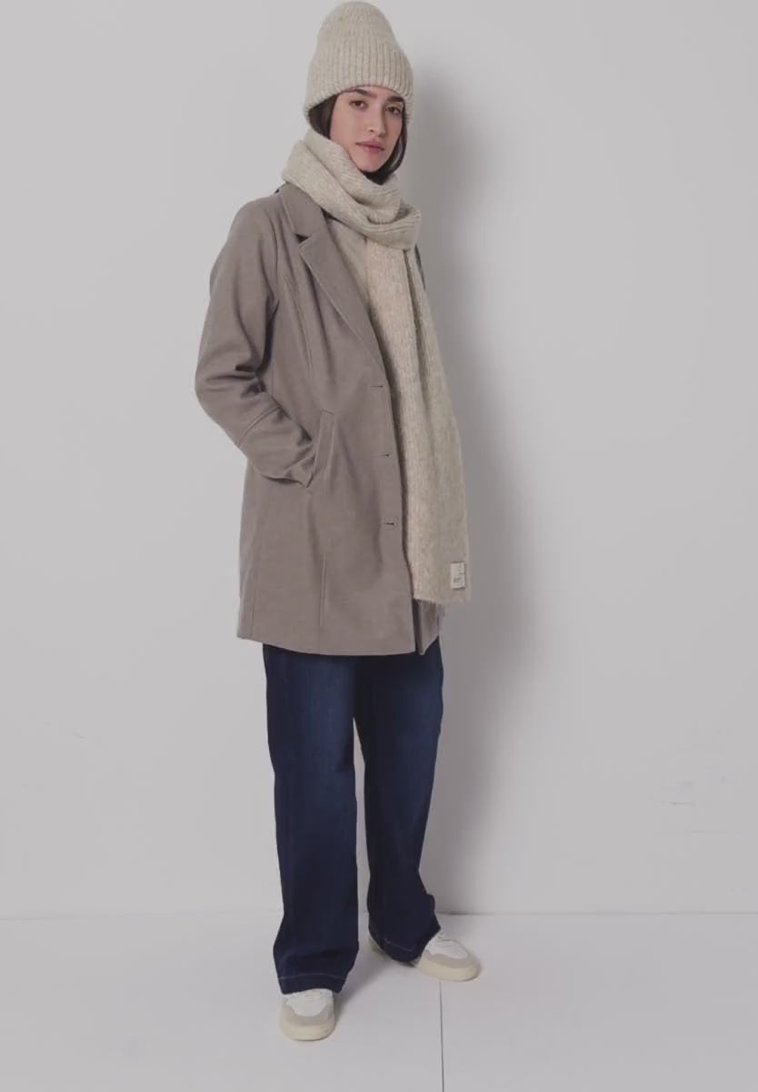 Street One Long Ribbed scarf in Beige Melange  572848 Sand