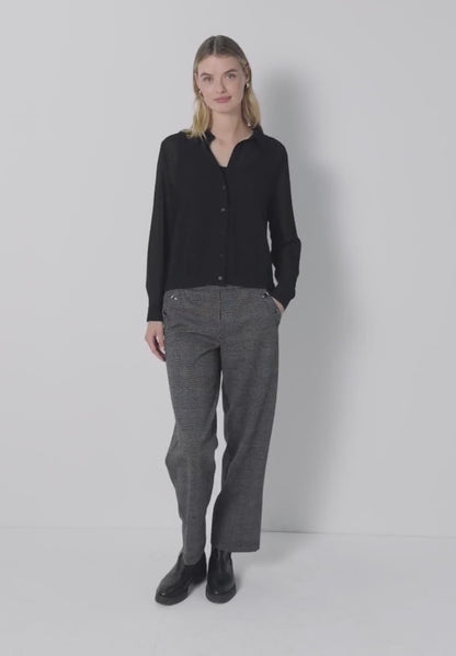 Cecil chiffon top with collar  346171