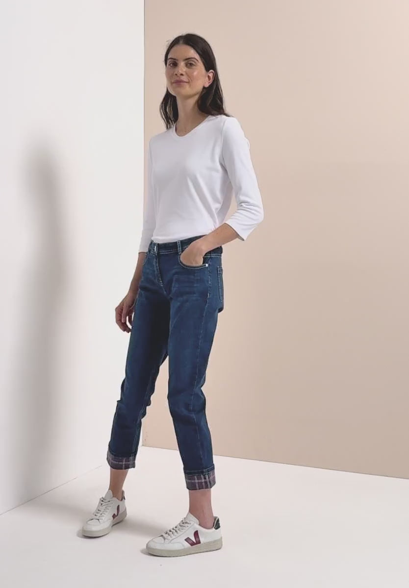 Cecil Straight Jeans with optional Turn up detail 30" leg381478
