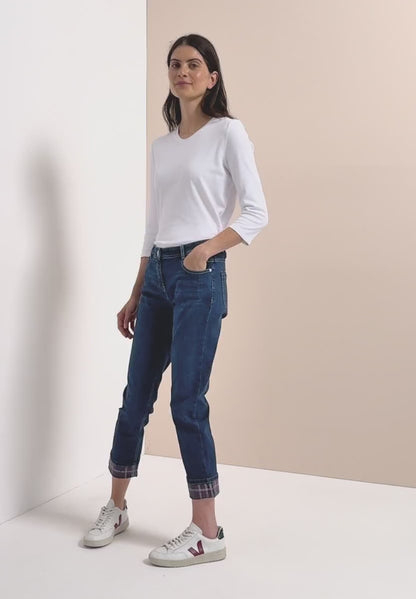 Cecil Straight Jeans with optional Turn up detail 30" leg381478