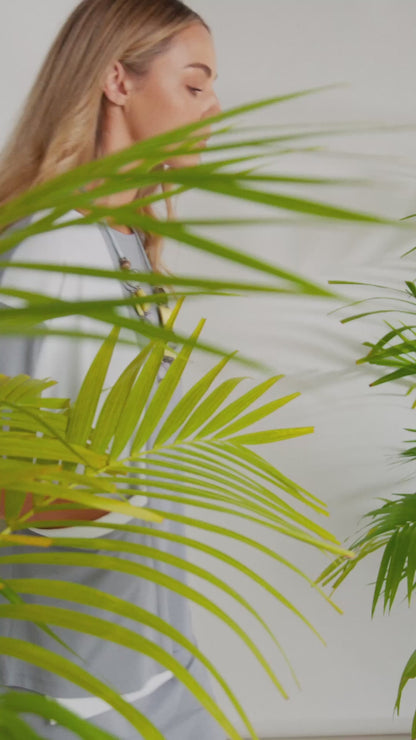 Naya Mixed Panel Round Neck Top With Dip At Hem  Nas26178