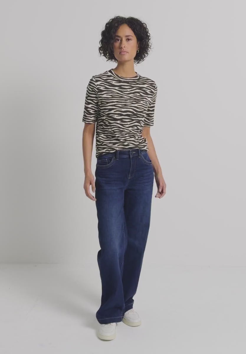 Street One Animal print turtle neck 324030