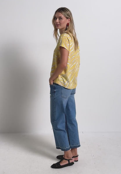 Street One Short sleeve printed blouse 345793