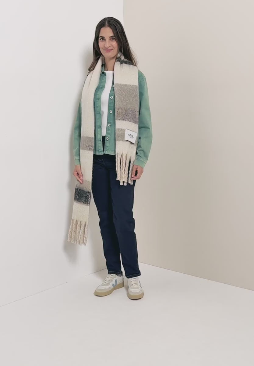 Cecil blanket scarf in neutral tones 572824