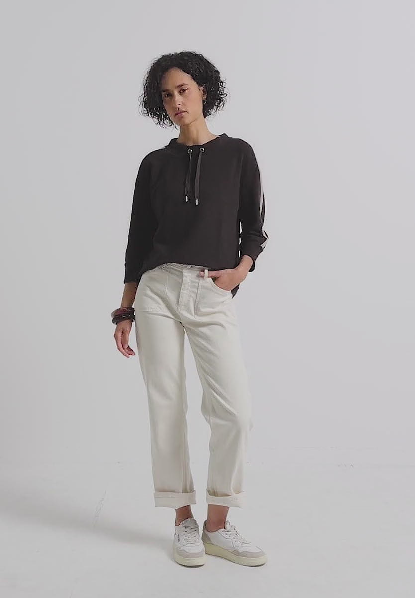 Street One Sweatshirt with Stripe detail 324004